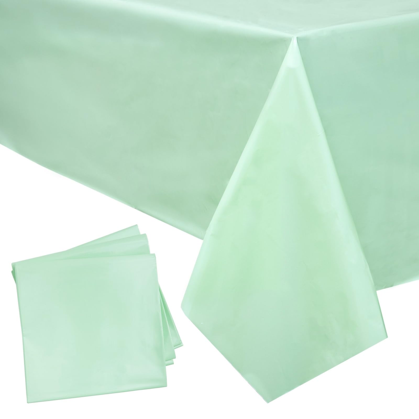 Amazon.com: Sparkle and Bash Mint Green Plastic Tablecloth 3-Pack